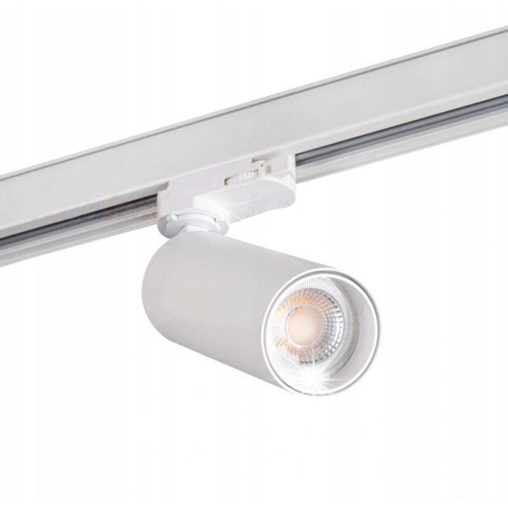 Sínre szerelhető spotlámpa, GU10, 10W, fehér, 220-240V, IP20