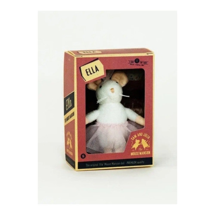 Jucarie de plus, Media Rodzina, Ella, 12cm, balerina, fusta din tulle