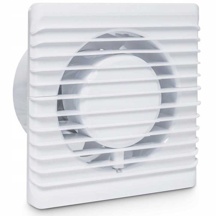 Ventilator de perete Standard Fi100, airRoxy, alb, 100mm, 93m3/h, 8W