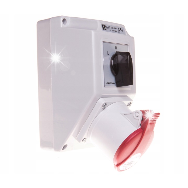 Set de instalare 32A 5P ZI02R461, IP44/IP67, 1-3 guri, 230/400V