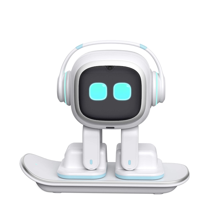 Robot Emo, Alb, AI Desktop Pet, Living.AI