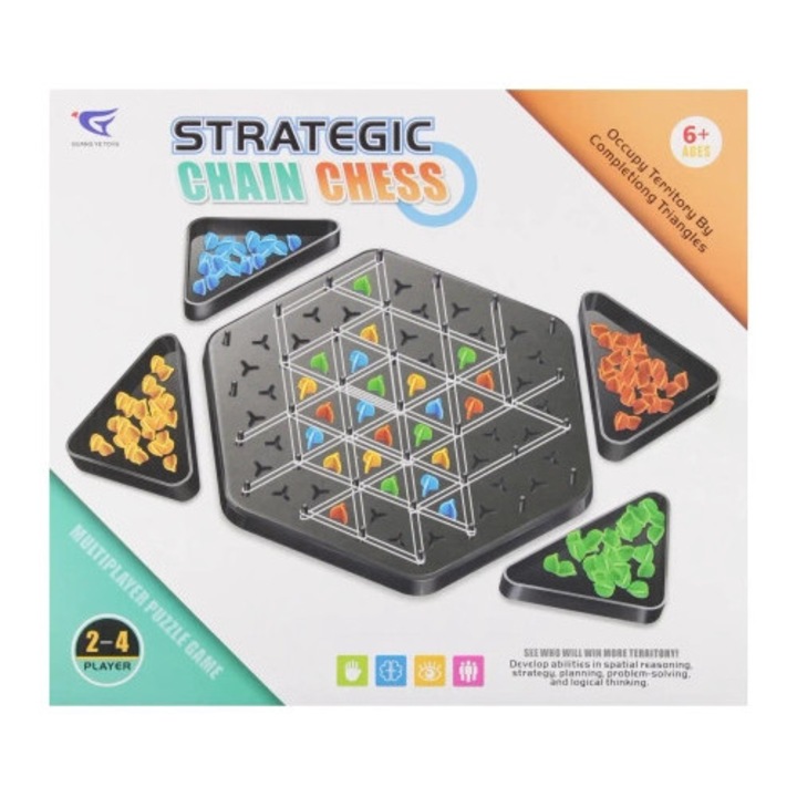 Joc de logica Piny, Mega Creative, set 4 jucatori, 84 pioni, 33x2x33cm