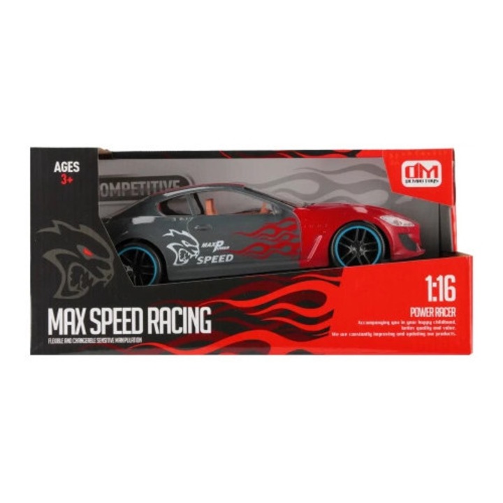 Masinuta de curse Mega Creative, 27x8x11cm, fara baterii, pentru copii 3+