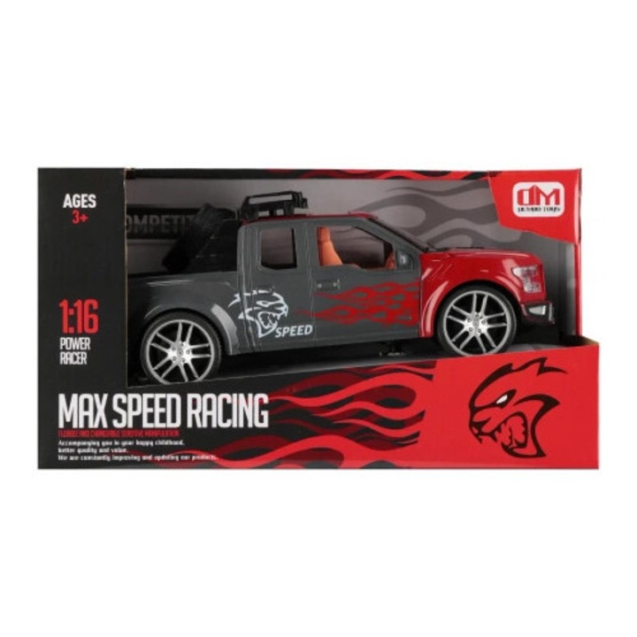 Mega Creative terepjáró autó, 28x10x12cm, elemek nélkül, 18/36 darabos készlet