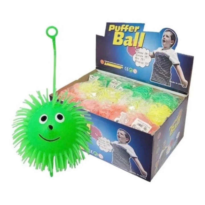 Csillogó stresszoldó golyó, Merkpol, 24 darabos készlet, többszínű, 10x10cm