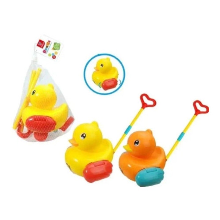 Kaczka húzható játék, Merkpol, vegyes színek, mérete 30x20x15cm