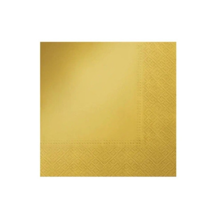 Servetele de hartie MFP, aurii, 33x33cm, trei straturi