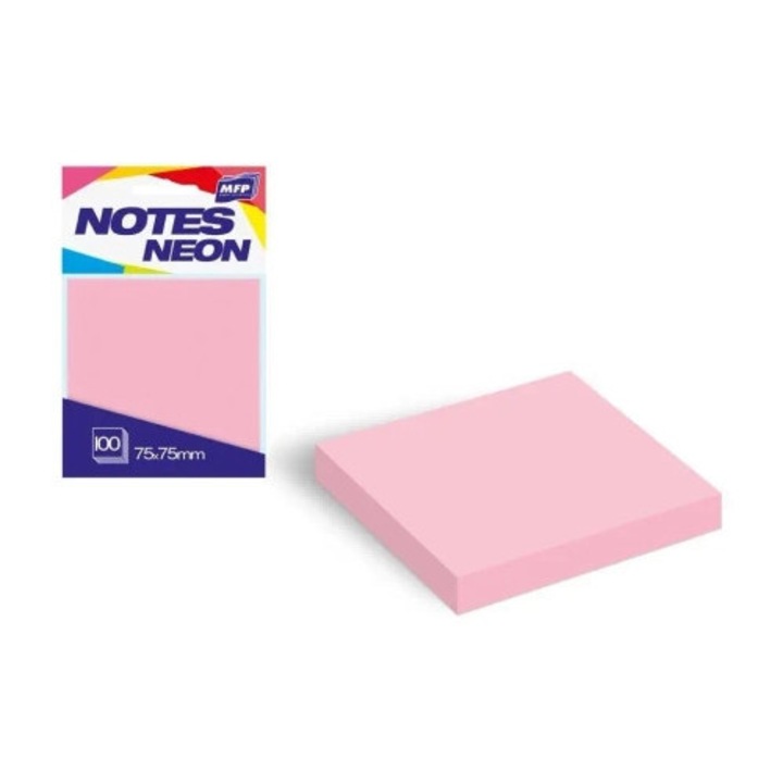 MFP öntapadós jegyzettömb 7,5x7,5cm, 100 darabos szett