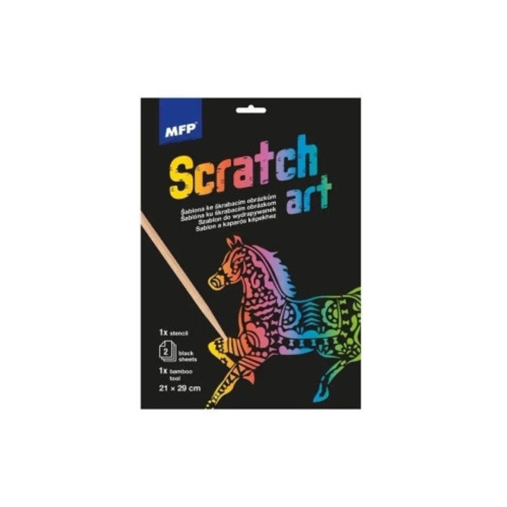 Borotválkozási sablon A4 Ló + 2 lap, MFP, többszínű