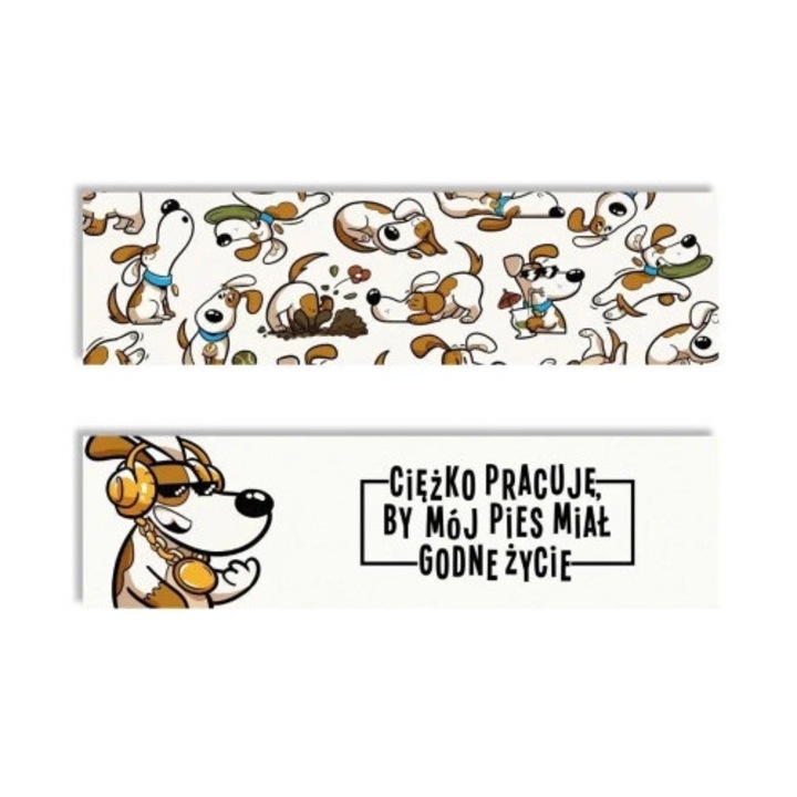 Marca: Molom, Semn de carte cartonat, 50x200mm, alb, material mat 350g