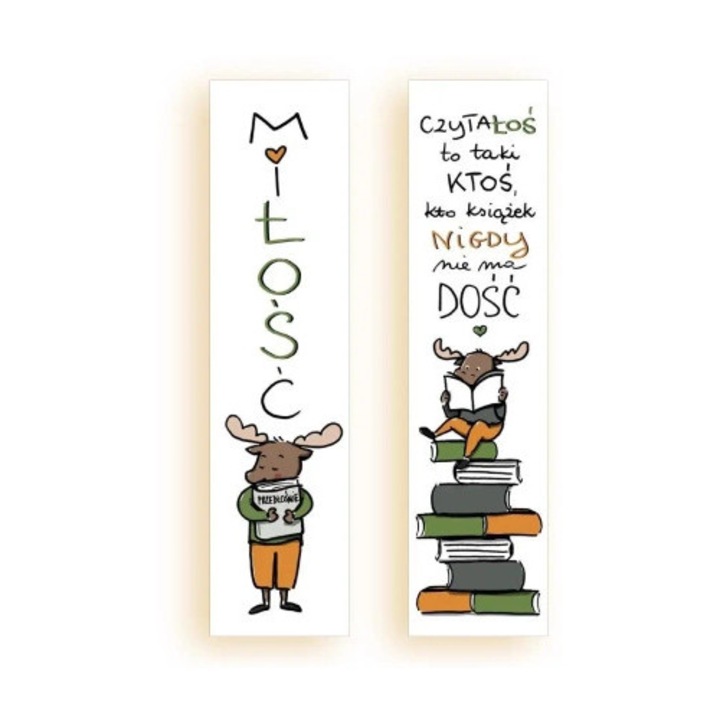 Marcaj de carte - Czytalos nu are destule, Molom, metalic-silver, 50x200mm