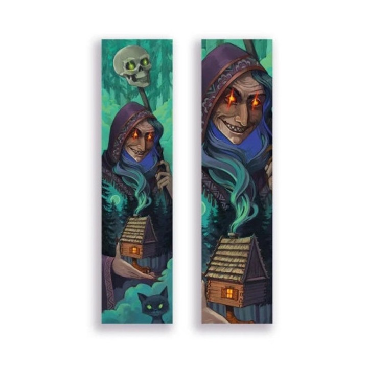 Bookmark Baba Jaga, Molom, metalic-silver, 50x200mm