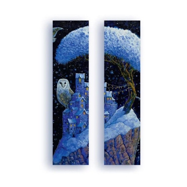 Accesorii pentru cititori, Molom, Zakladka Cicha Noc, metalic-silver, 50x200mm