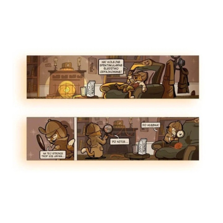 Marcaj de carte, Molom, Sherlock Koci Detektyw, metalic-silver, 50x200mm