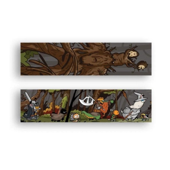 Zakladka kartonata - Zwierzyniec Pierscienia, Molom, metalic-silver, 50x200mm