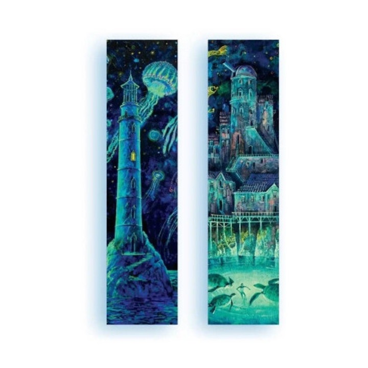 Set de 5 semne de carte, Molom, metalic-silver, 50x200mm