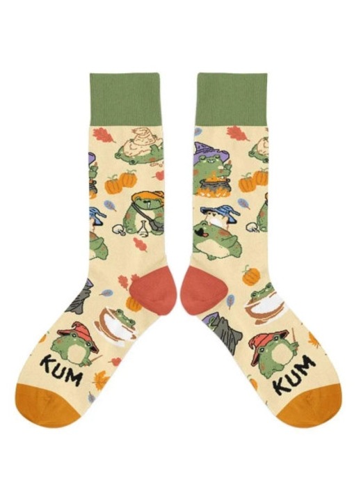 Sosete barbati, Molom, Model broscute, 80% bumbac, 42-46 cm