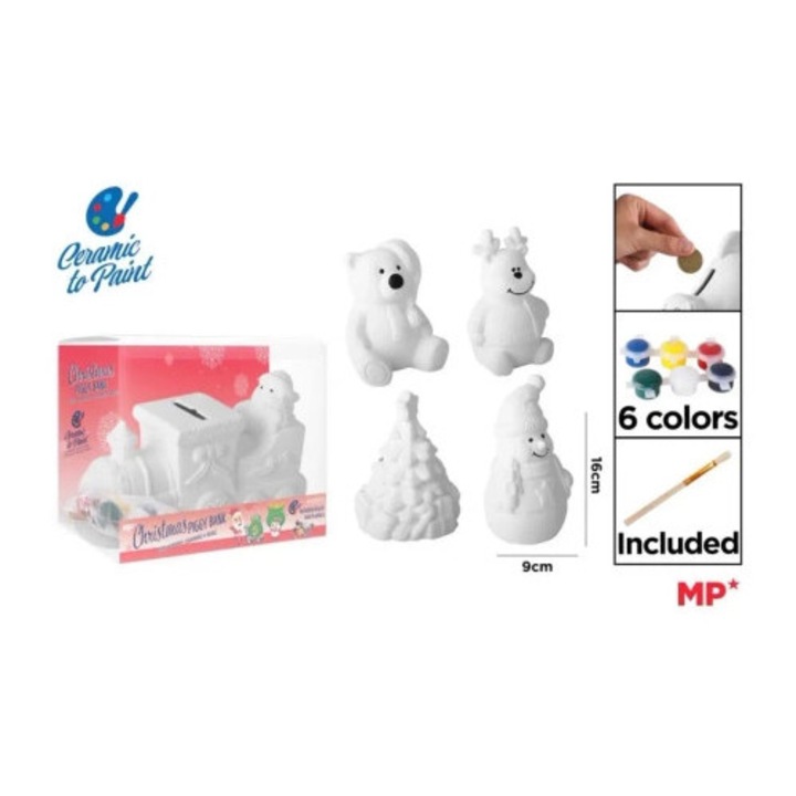 Festhető malacpersely készlet, MP Main Paper, 5 modell, 9x16cm