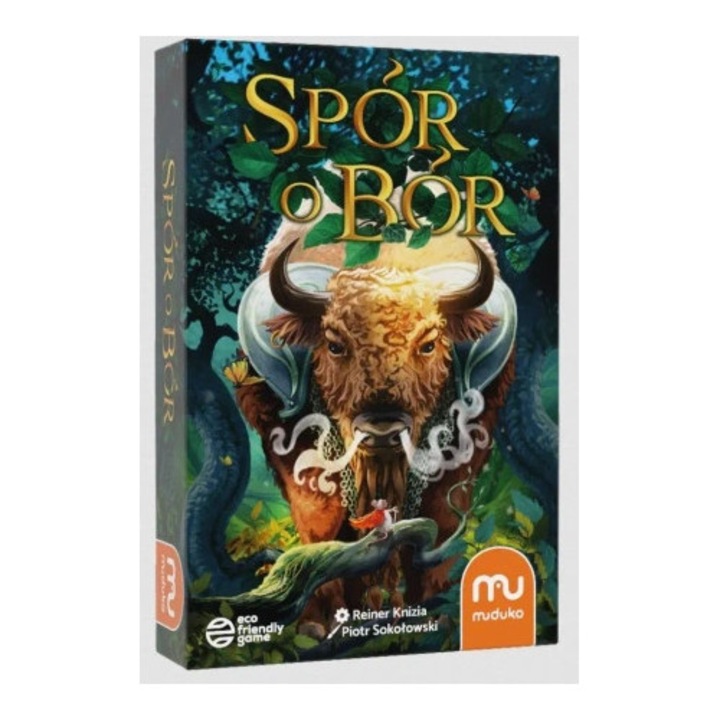 Spor o Bor, Reiner Knizia, 2023, jocuri de societate, 64 carti, 9 jetona, 141x212x38cm