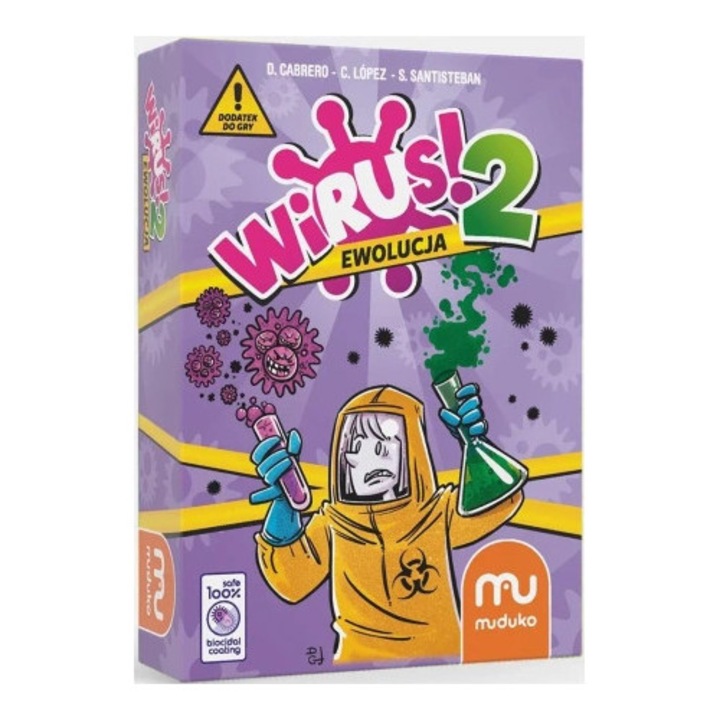 Joc de societate, MUDUKO, Virus 2 Evolutia, set, 2-6 jucatori, 30-60 minute