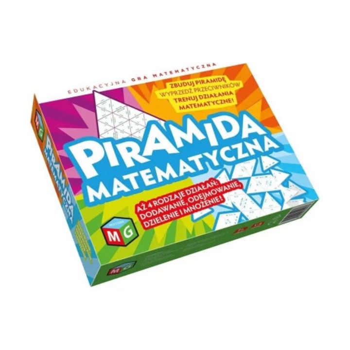Joc educativ Piramida matematica, Multigra, set 100 triunghiuri, 1-4 jucatori
