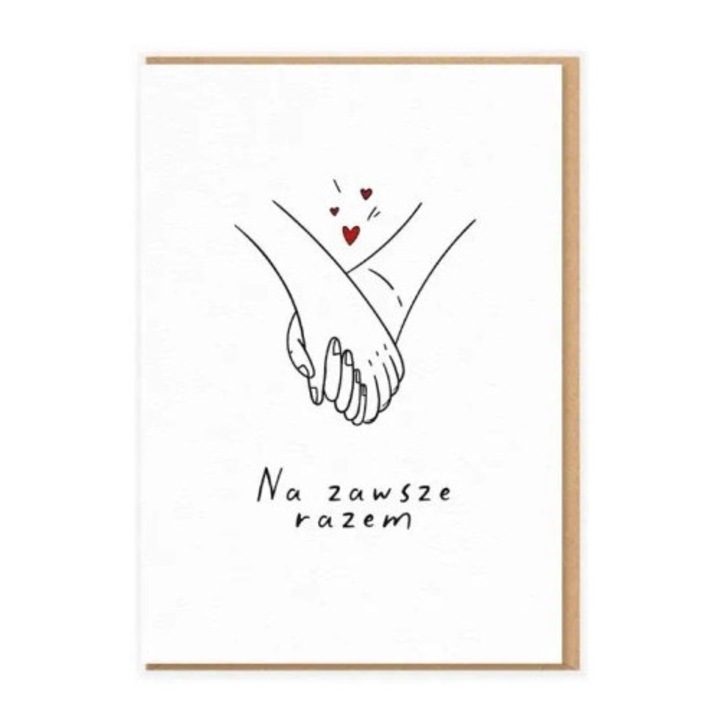 Felicitare, Nadwyraz.com, Na Zawsze Razem, 12x17cm, set cu plic