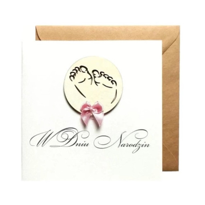 Felicitare Naem, Narodzin, mesaj personalizat, 10x15cm