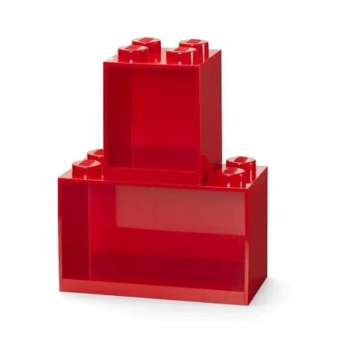 Set Rafturi tip LEGO, rosu, NHG