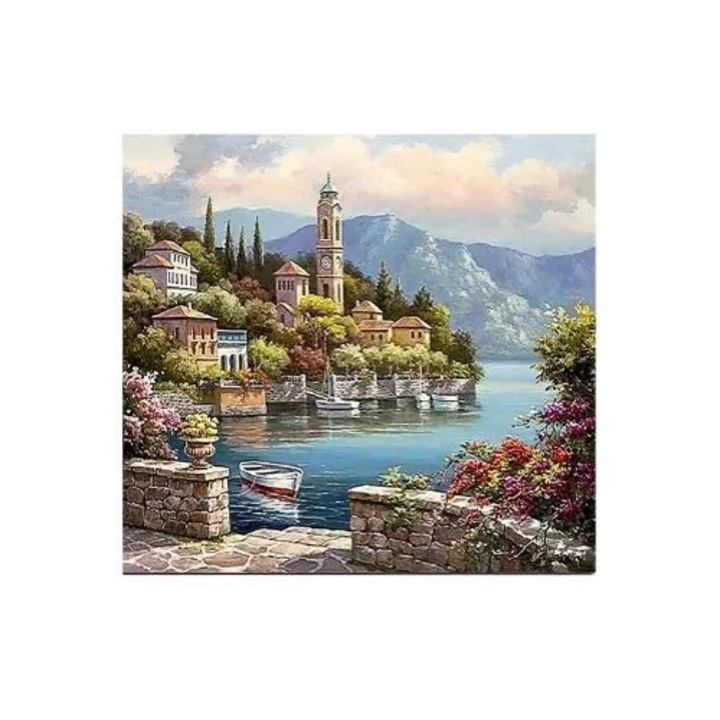 Set mozaic cu diamante Norimpex, peisaj, 40x30cm, multicolor