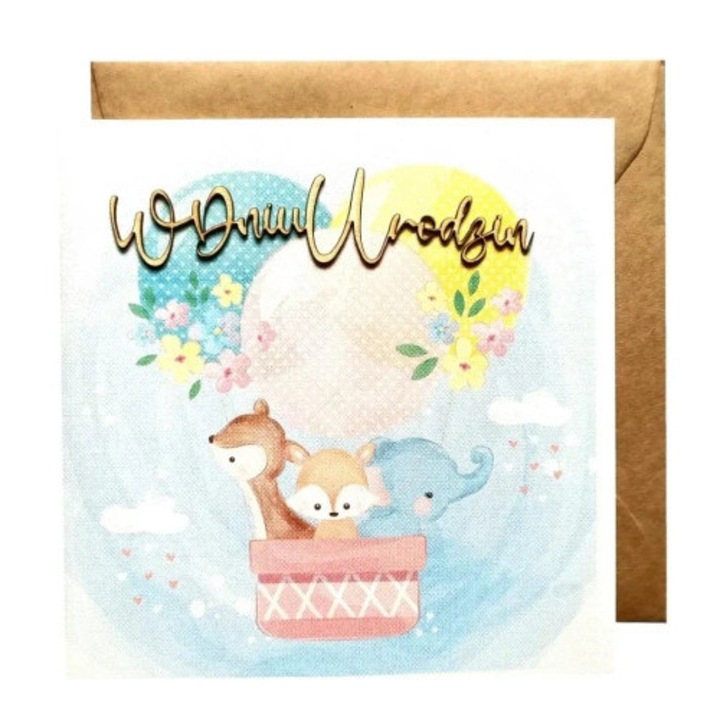 Felicitare de aniversare, Naem, mesaj personalizat, 10x15cm