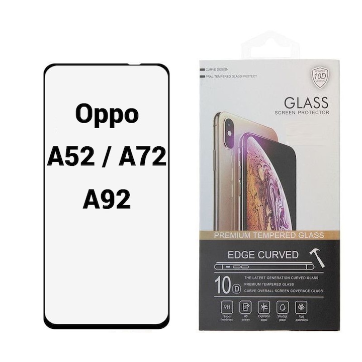 Folie Protectie Ecran 10D pentru Oppo A52 / A72 / A92