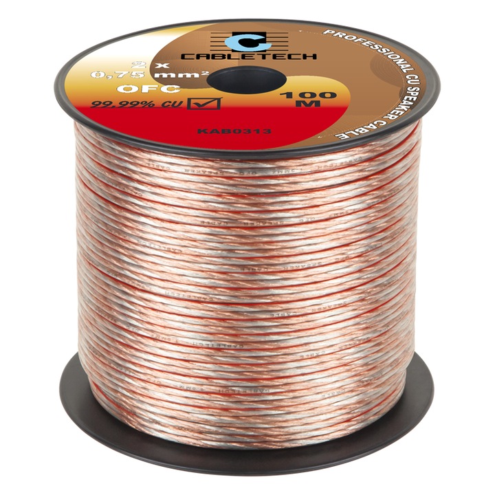 Cablu audio, CABLETECH, KAB0313, 0,75mm, set 8 role