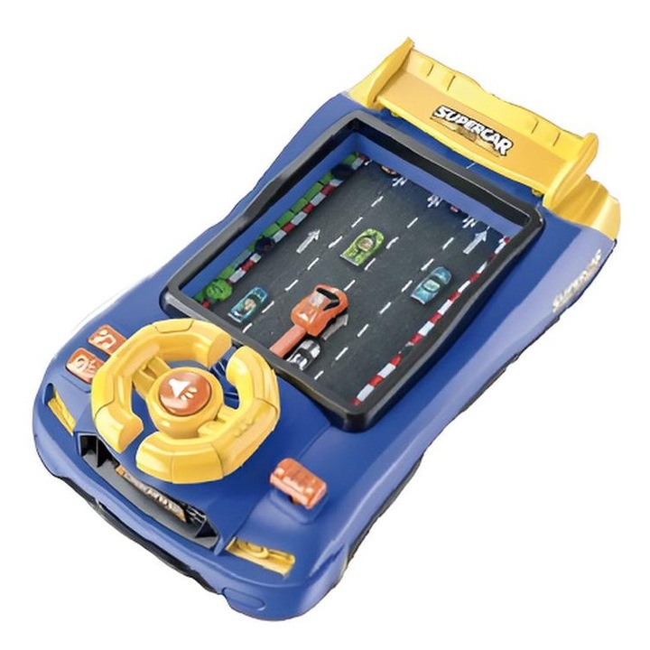 Consola Interactiva pentru Copii “Racing Adventure Game Console” – Joc Mecanic Tip Masinuta cu Volan, Sunete si Functie de Simulare Condus