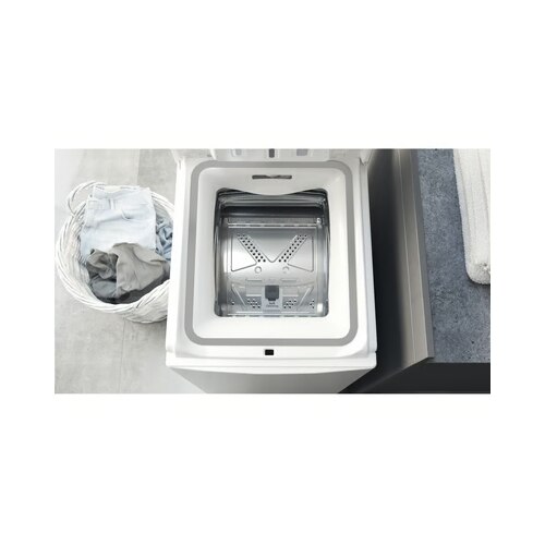 Masina de spalat rufe verticala Bauknecht WAT612EXB6, 6 kg, 1200 rpm, Alb, 400x600x900mm