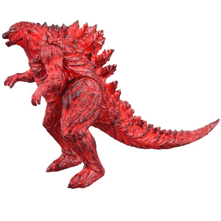 Фигурка Годзила ръчна изработка, 2ро поколение, ядрена трансформация, червена
