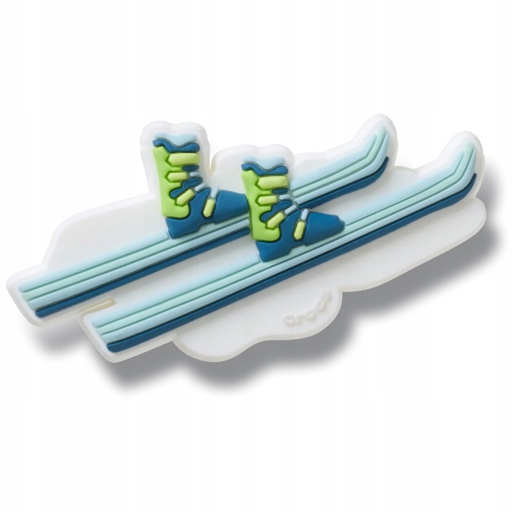 Crocs, Accesoriu incaltaminte Jibbitz, Skis and Ski Boots, 1 bucati, Multicolor