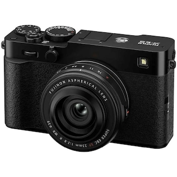 Aparat Foto Mirrorless Fujifilm X-E5, 40MP, 6K + Obiectiv XF 23mm F2.8 R WR, Black