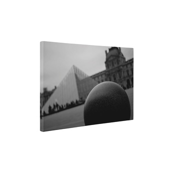 Muzeul Luvru - Tablou Canvas - 85x110 cm Muzeul Luvru - Tablou Canvas - 85x110 cm