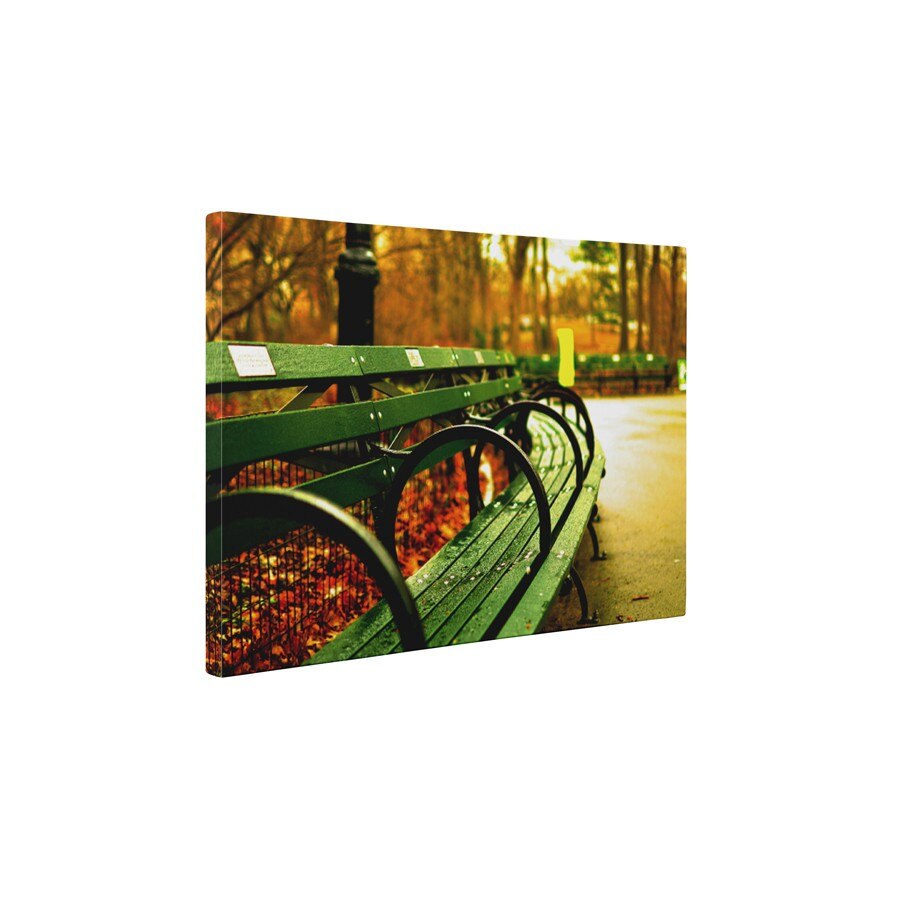 Odihna pe o banca - Tablou Canvas - 60x75 cm