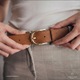 Curea Piele - Crem, 105 cm Lungime, Latime 3 cm, Curea Piele Naturala, Curele, Piele Naturala, Curea Piele