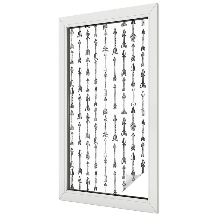 Autocolant Pentru Geam si Folie Decorativa Autoadeziva, Tulup, Fotografii interioare dinamice in stil boho, Intimitate pentru Geamuri si Ferestre, 50x100 cm, Ideal Pentru Decor Interior, 010450850010000011634