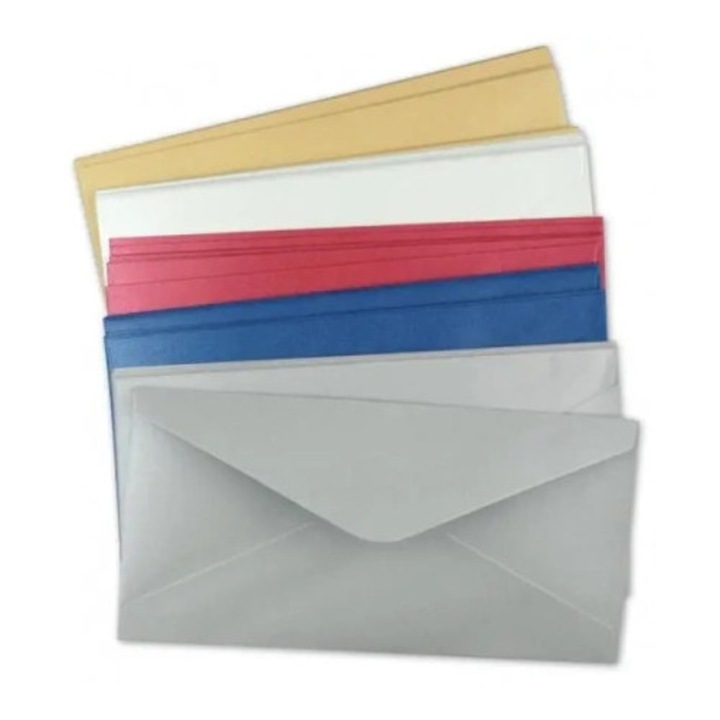 Plicuri perlate, Pan Dragon, set 50 bucati, 16x8 cm, culori variate