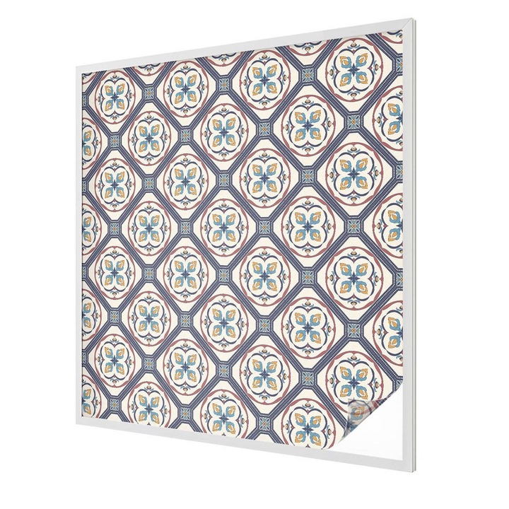 Autocolant Folie Autoadeziva Decorativa, Tulup, Placi geometrice clasice, Ideal Pentru Ferestre si Geamuri Interioare, 100x100 cm, Ideal Pentru Decor Interior, 010450850020000013163