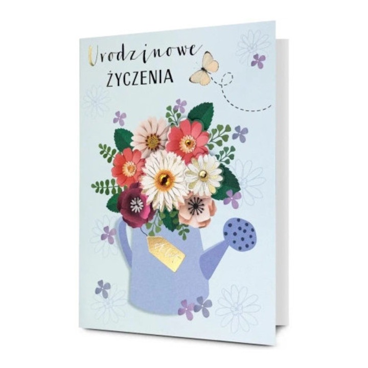 Felicitare Urodziny, Pan Dragon, decorata, cu 3D, multicolor, set cu envelopa