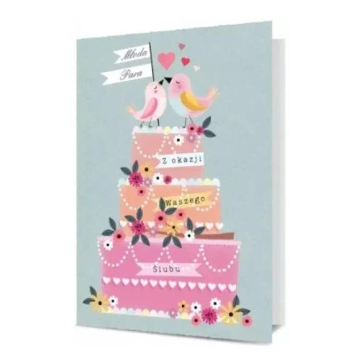 Felicitare de nunta Pan Dragon, model K. B6-1873, cu plic