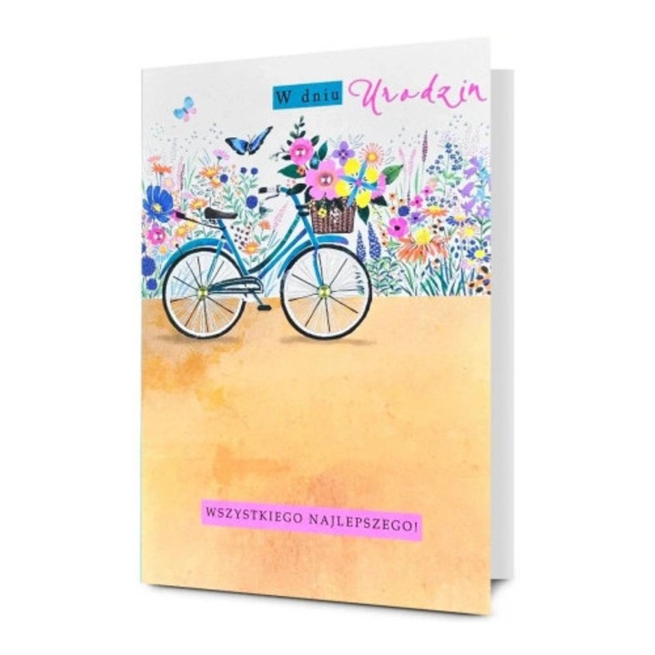 Felicitare Urodziny, Pan Dragon, multicolor, set cu plic