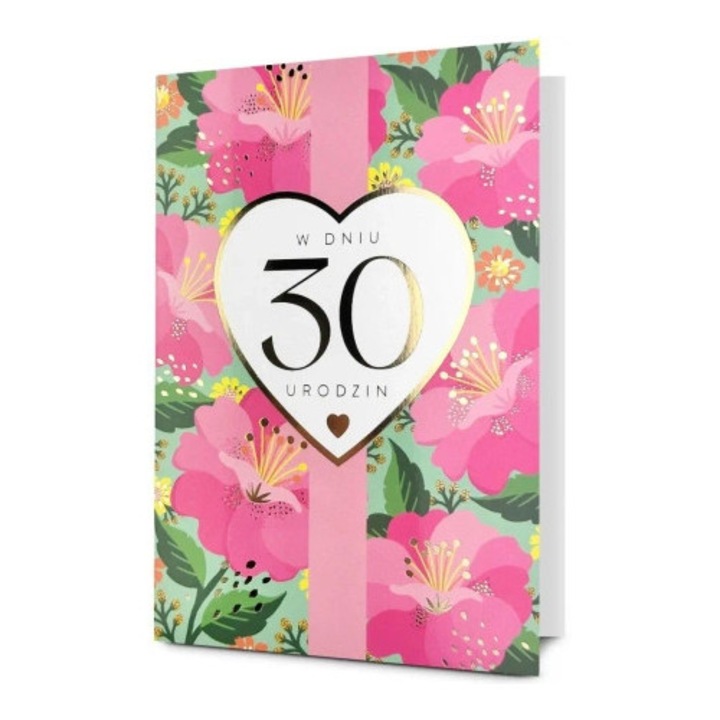 Felicitare B6 Pan Dragon, Urodziny 30, cu folie UV, set cu envelopa