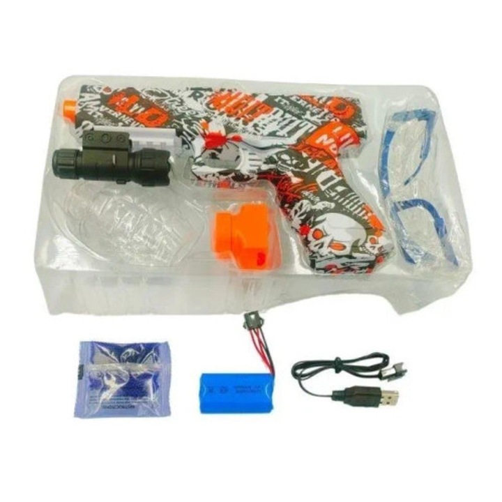 Pistol jucarie cu bile gel verzi, Pegaz Toys, arme de jucarie