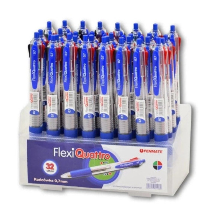 Pixuri Penmate set 32 buc, Flexi Quattro, 0,7mm, multicolor