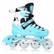 Регулируеми ролери и кънки 4-в-1 за деца – кънки, ролери, кънки с колела, ролери-кънки, PU колела, лагери ABEC-7, Nils Extreme NH10905, размер S 31-34, Син